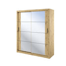 Arti AR-03 Sliding Door Wardrobe 181cm in Oak Artisan