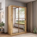 Arti 18 - 2 Sliding Door Wardrobe 150cm in Oak Artisan