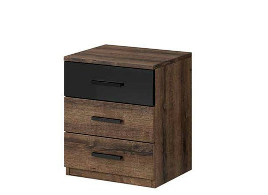 Galaxy Bedside Table in Oak Monastery