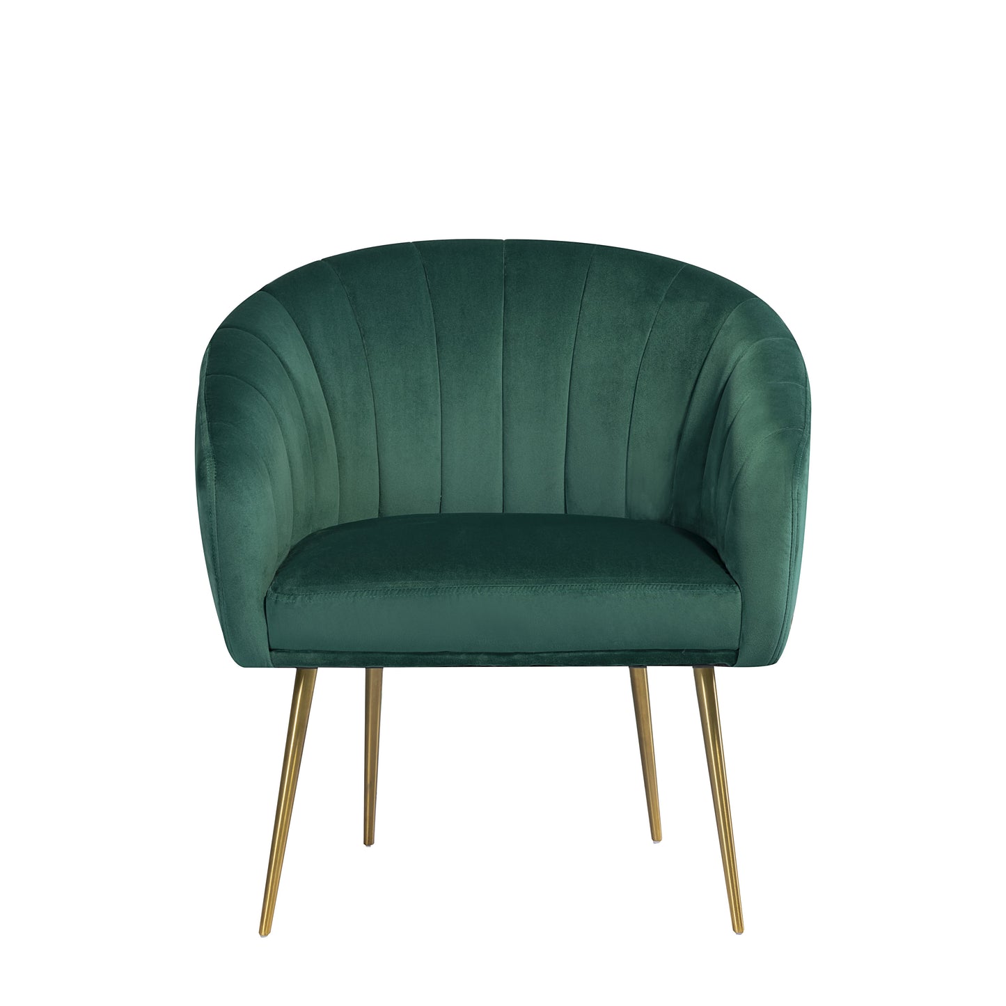 Stylish Velvet Accent Chair for Domestic and Commercial Use in Green