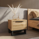 Halle Bedside Table in Oak Wotan