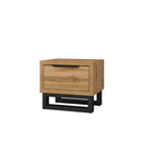 Halle Bedside Table in Oak Wotan