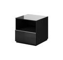 Helio 37 TV Cabinet 50cm in Black Glass