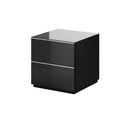 Helio 38 TV Cabinet 50cm in Black Glass