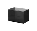 Helio 39 TV Cabinet 80cm in Black Glass