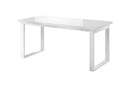 Helio 92 Extending Table in White Glass