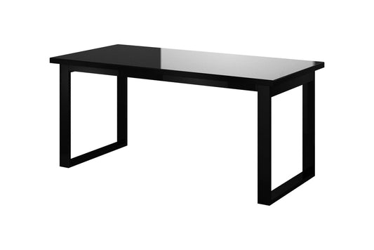 Helio 92 Extending Table in Black Glass