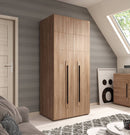 Tulsa 18 - 2 Door Wardrobe 90cm in Oak Grandson