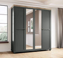 Evora 20 - 4 Door Wardrobe 200cm in Green