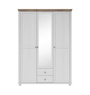 Evora 19 - 3 Door Wardrobe 154cm in Abisko Ash
