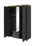 Evora 19 - 3 Door Wardrobe 154cm in Green