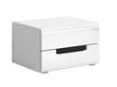 Hektor 22 Bedside Table in White Gloss