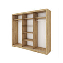 Idea 20 - 3 Sliding Door Wardrobe 250cm in Oak Shetland