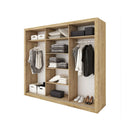 Idea 20 - 3 Sliding Door Wardrobe 250cm in Oak Shetland