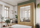 Idea ID-02 Sliding Door Wardrobe 180cm in Oak Shetland