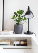 Work Concept Convertible Hidden Desk With Storage in White Gloss [LEFT]