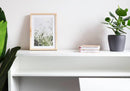 Work Concept Convertible Hidden Desk With Storage in White Gloss [LEFT]