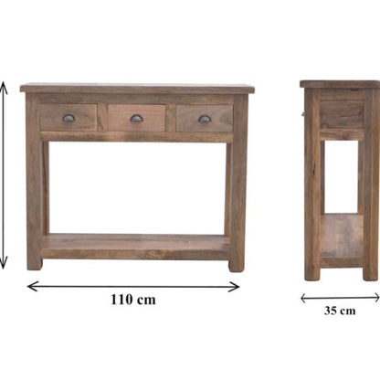 3 Drawer Hallway Console