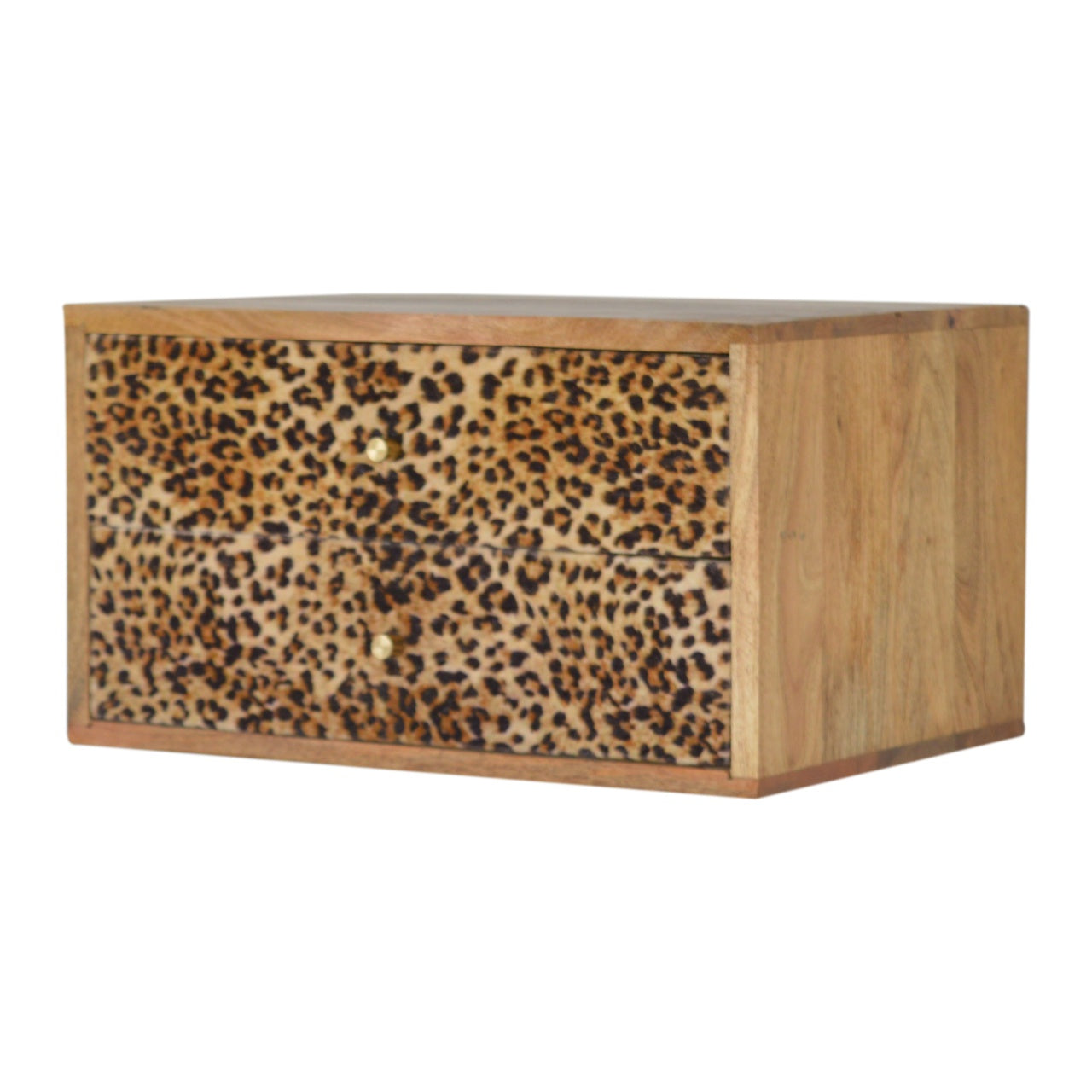 Wall Leopard Print Bedside