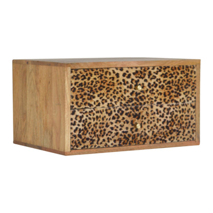 Wall Leopard Print Bedside