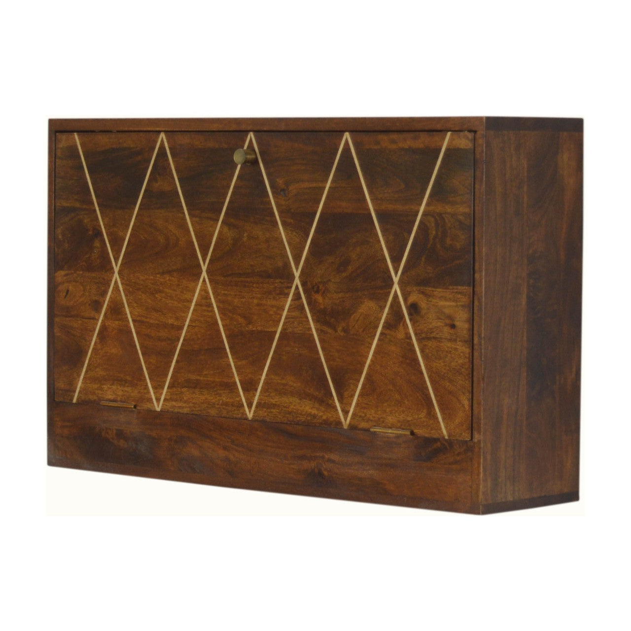 Geo Brass Flip Down Writing Desk