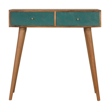 Acadia Teal Console Table