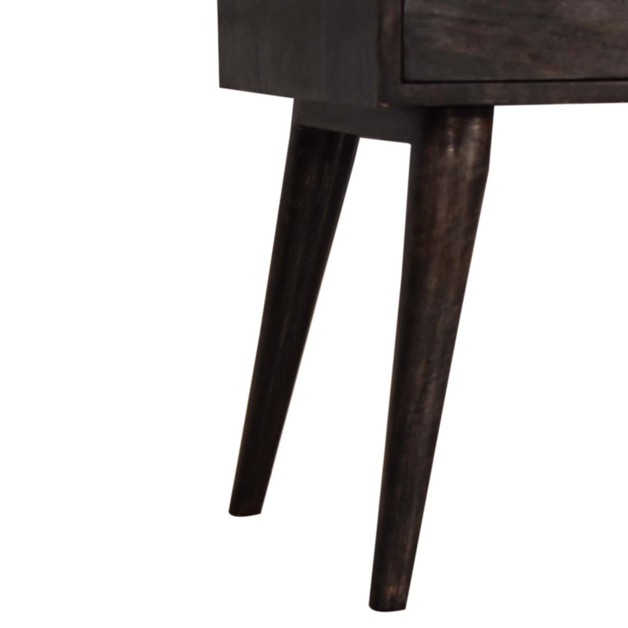 Ash Black Modern Solid Wood Bedside