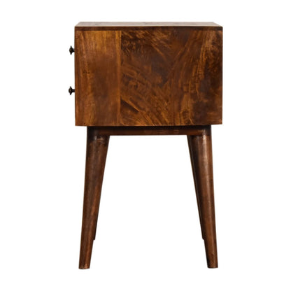 Chestnut Modern Solid Wood Bedside