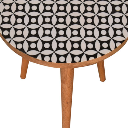 Diamond Print End Table