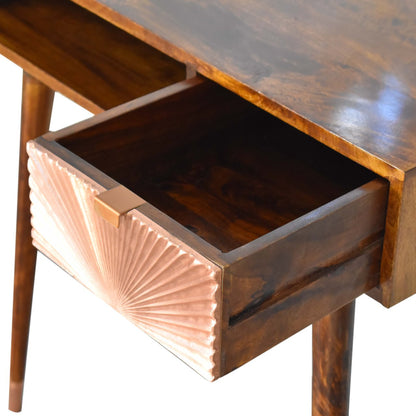 Manila Rose Gold Writing Desk