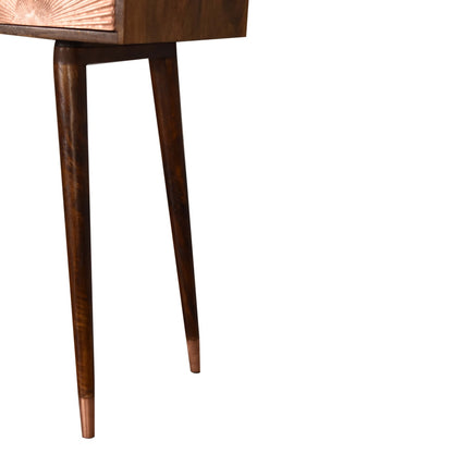 Manila Rose Gold Writing Desk