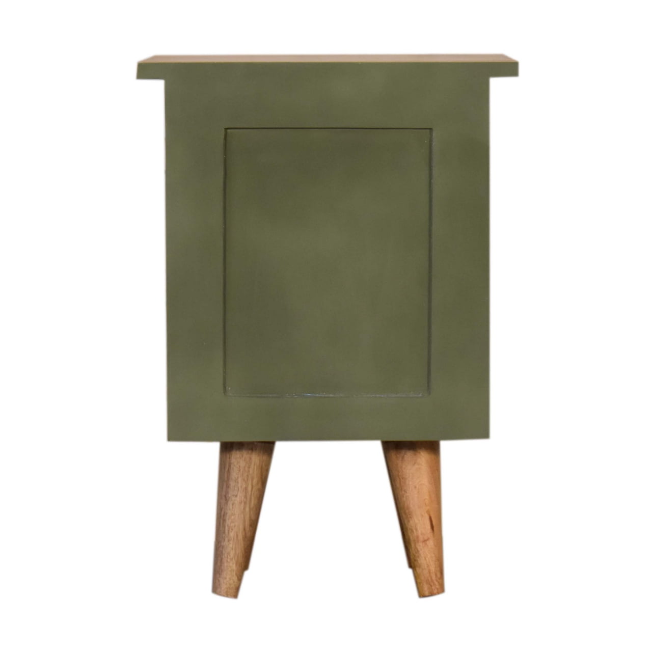 Olive Hand Painted Bedside