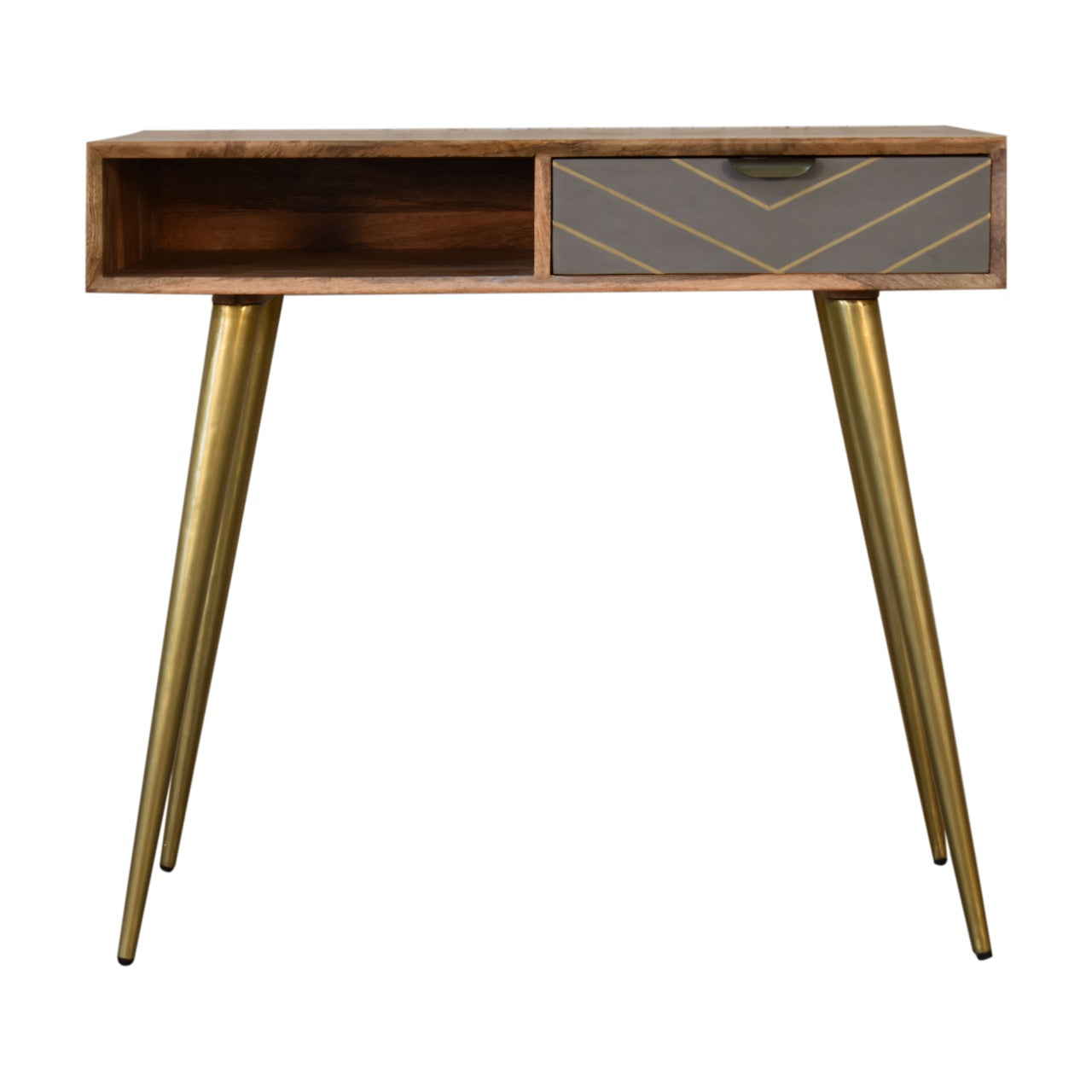 Cement Brass Cable Writing Desk