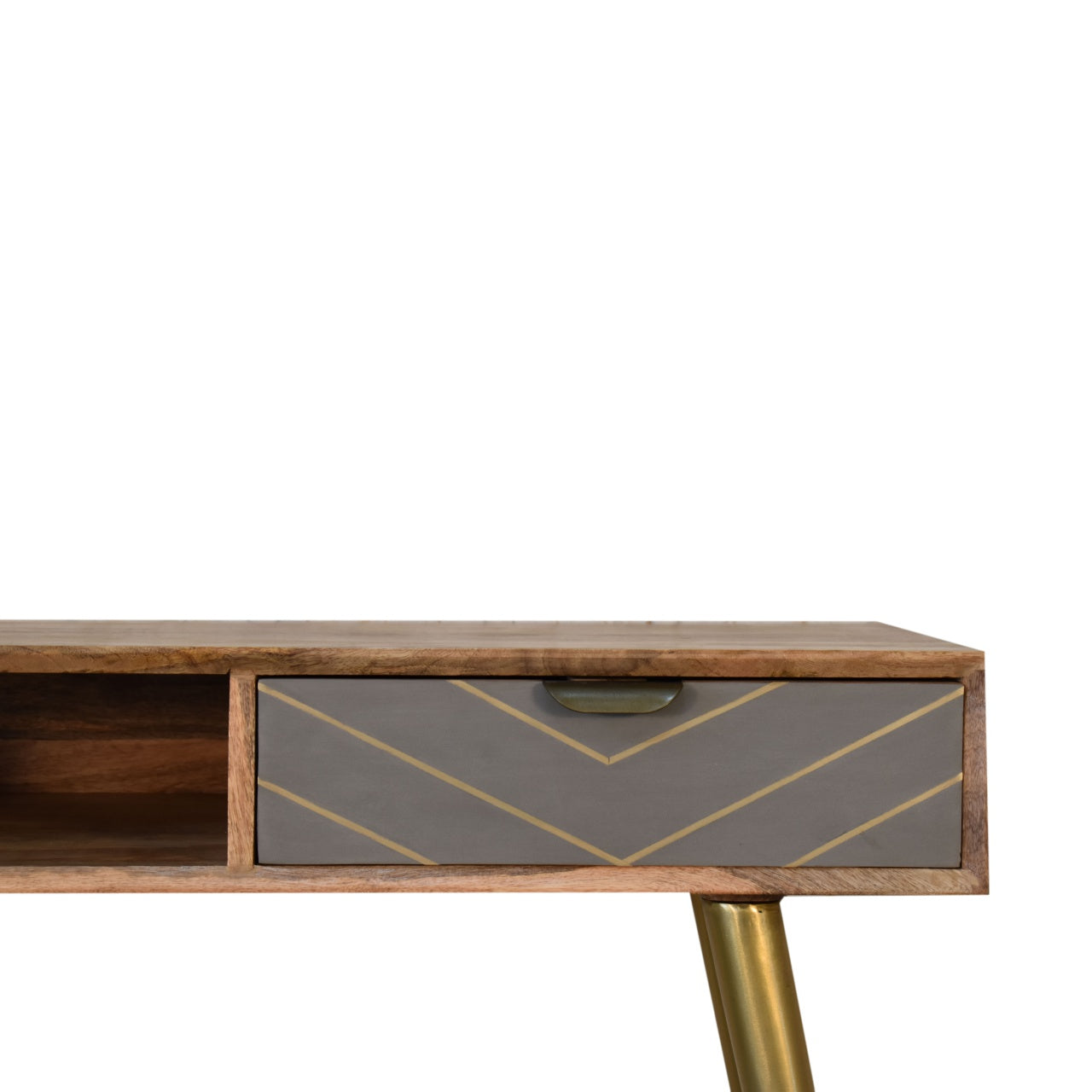 Cement Brass Cable Writing Desk