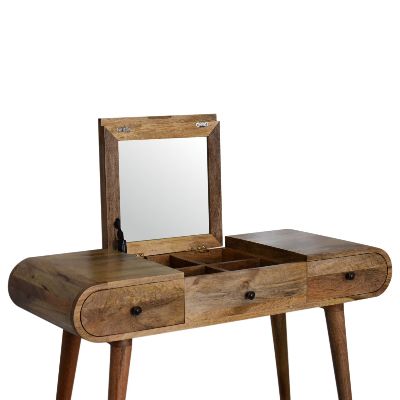 Oak-ish Round Dressing Table