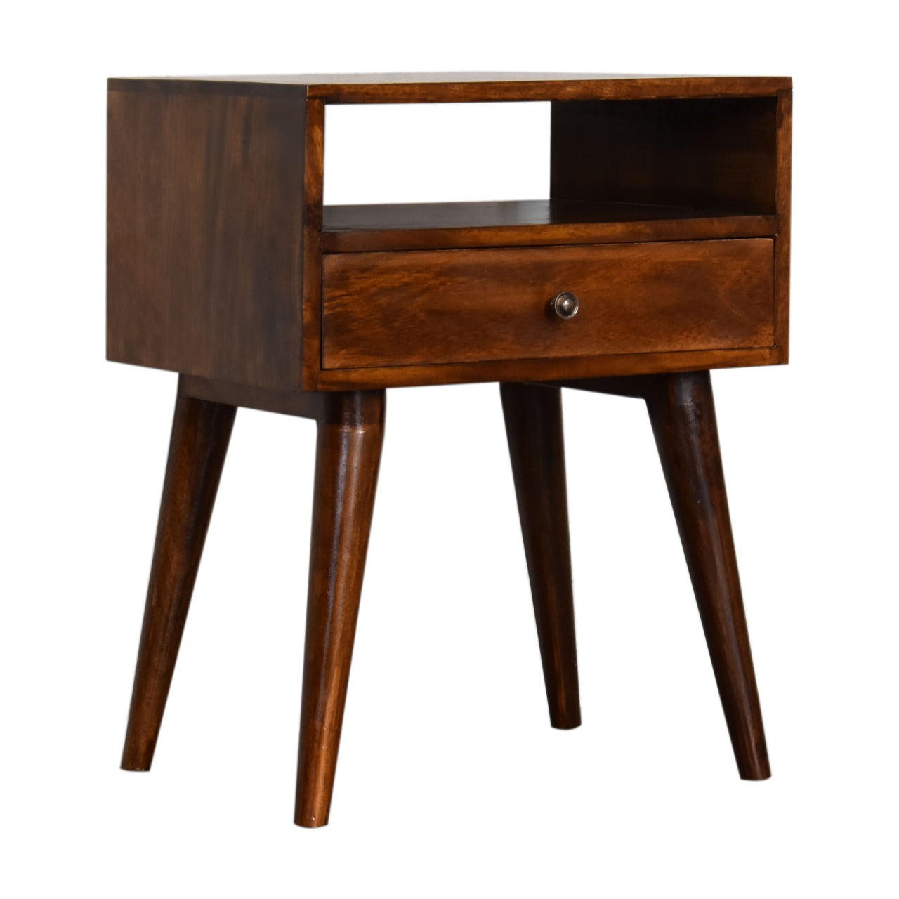 Modern Chestnut Solid Wood Bedside