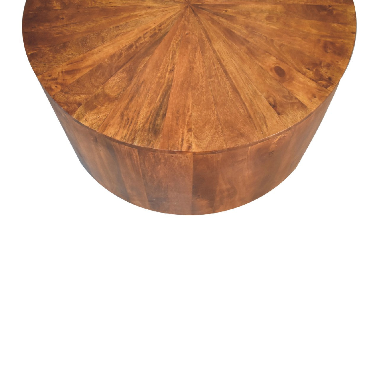 Chestnut Round Wooden Coffee Table