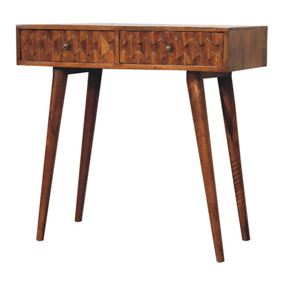 Chestnut Pineapple Console