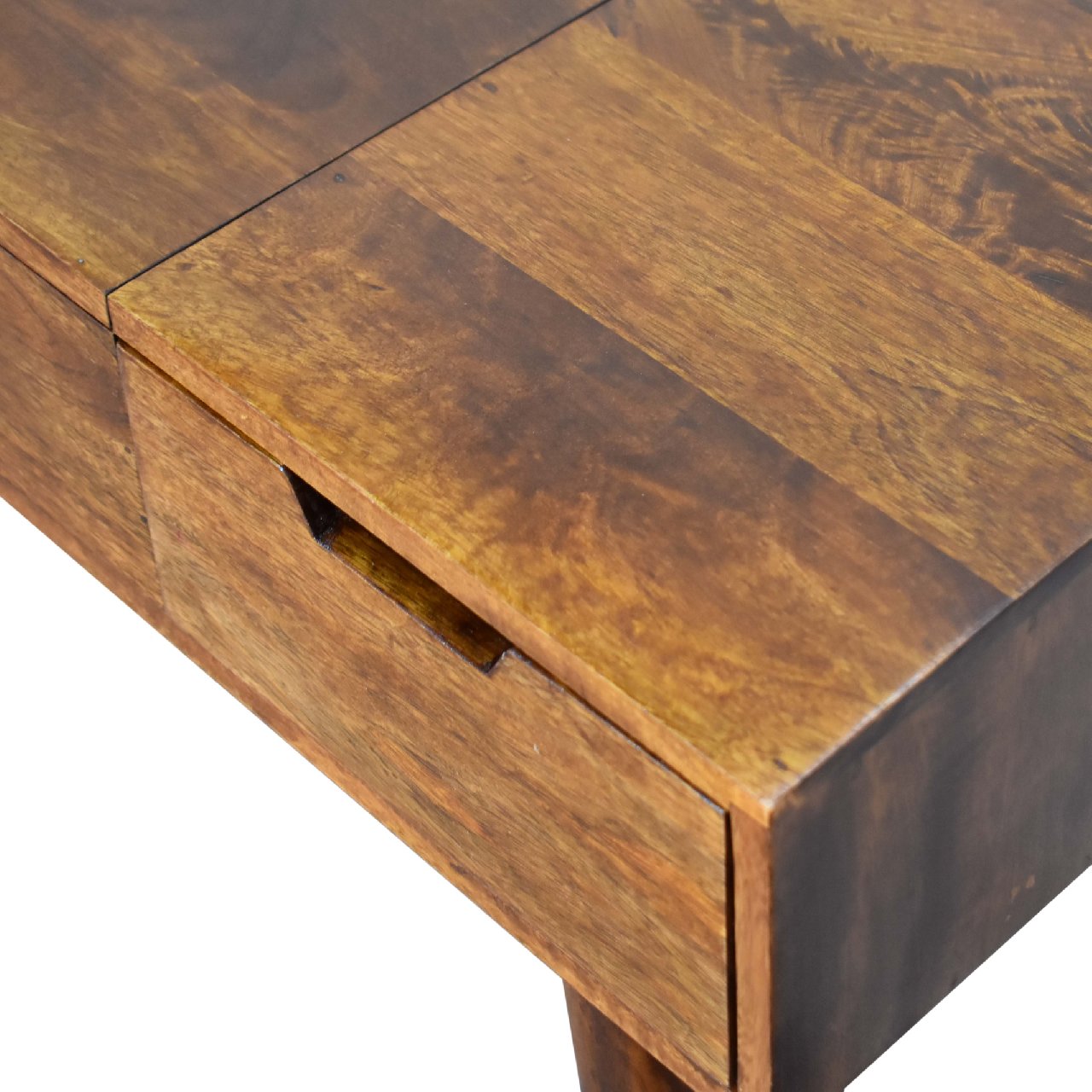 Chestnut Foldable Mirror Table