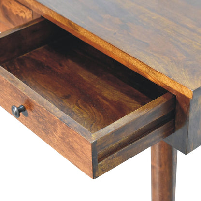 Chestnut Hallway 2 Drawer Console Table