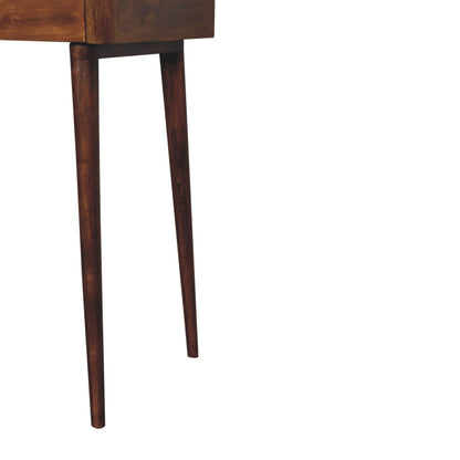 Elevated Chestnut Console Table