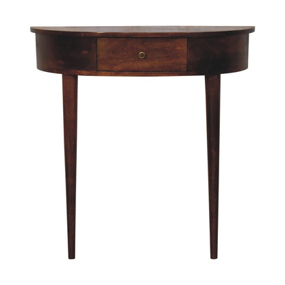 Backless Mounted Chestnut Console