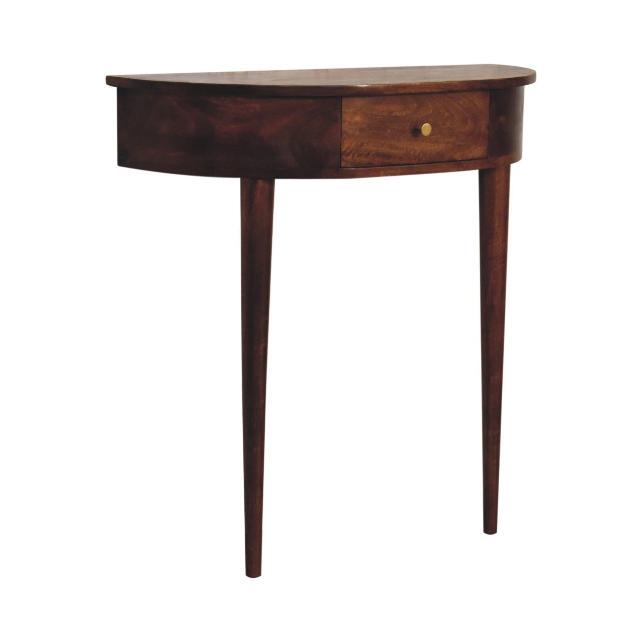 Backless Mounted Chestnut Console