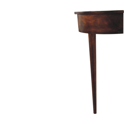 Backless Mounted Chestnut Console