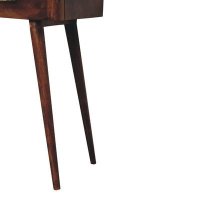 Chestnut T-Bar Console Table