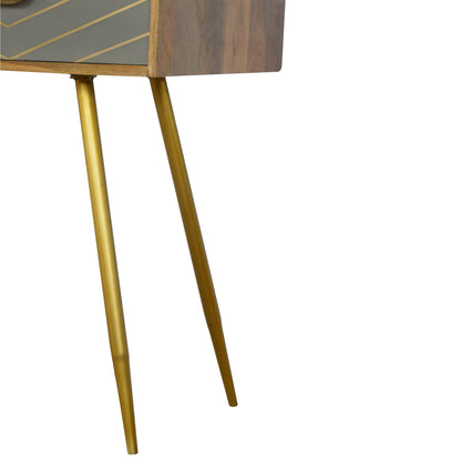 Cement Brass Writing Desk