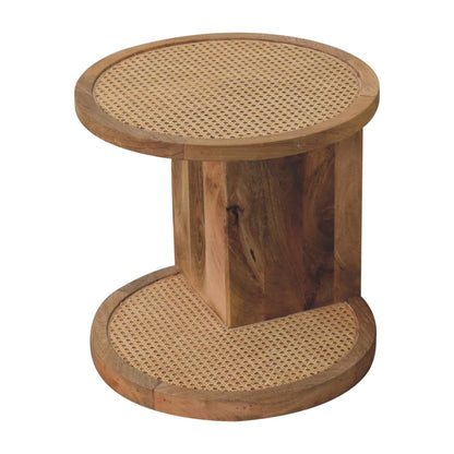 Close-knit Corner End Table