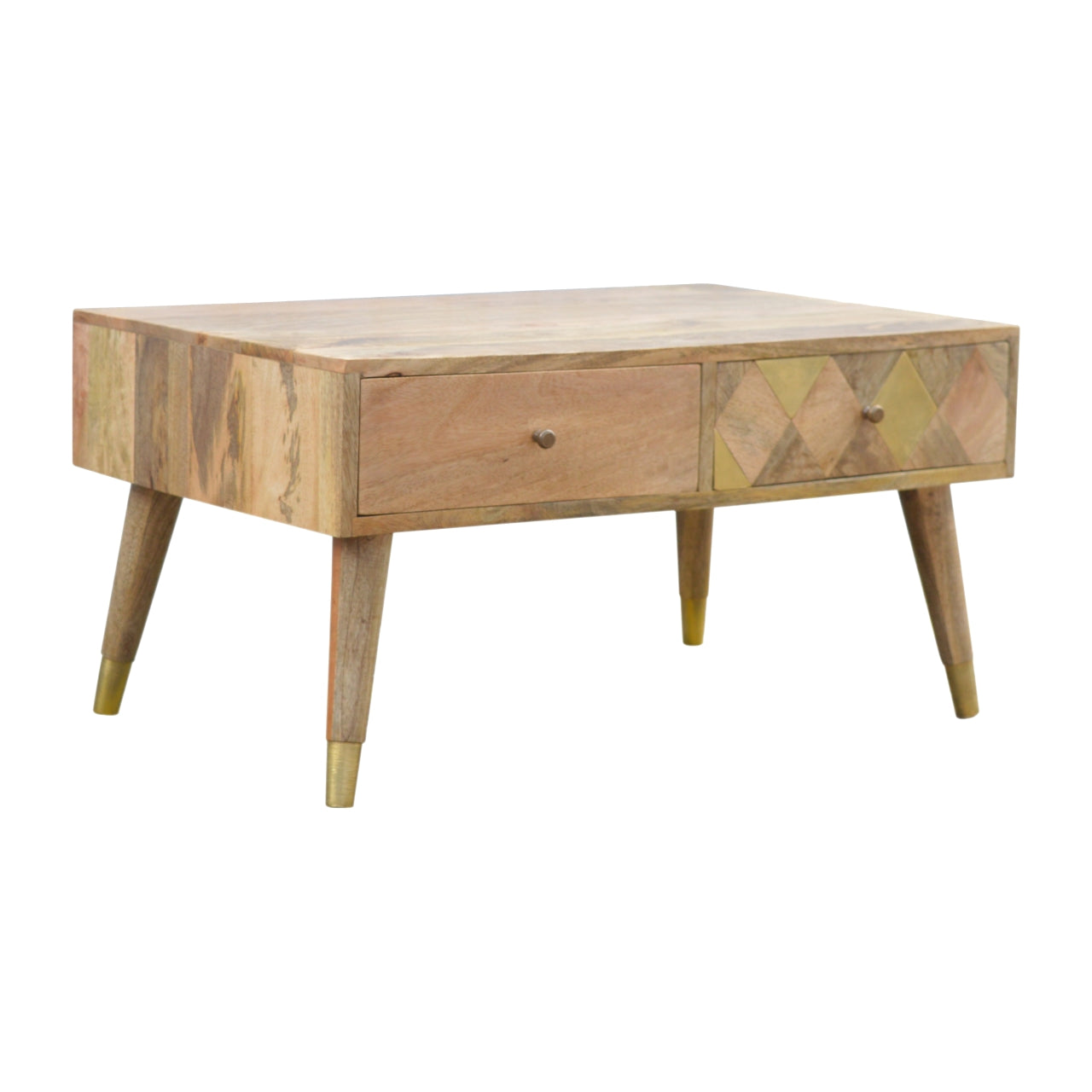 Oak-ish Gold Inlay Coffee Table