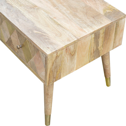 Oak-ish Gold Inlay Coffee Table