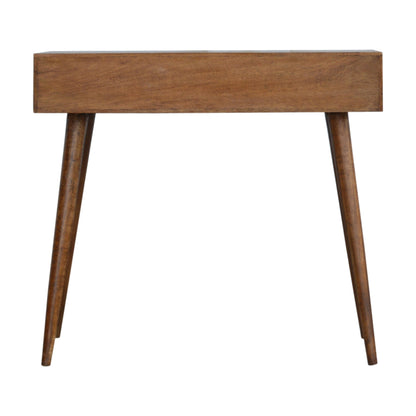 Chestnut Prism Console Table